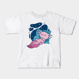 Sleeping Axolotl Kids T-Shirt